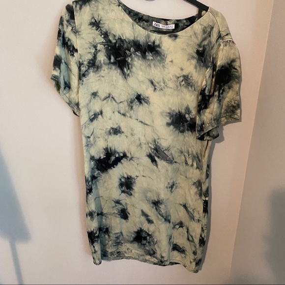 Zara Tie Dye Blouse Long Shirt Flowy blouse - Picture 9 of 9